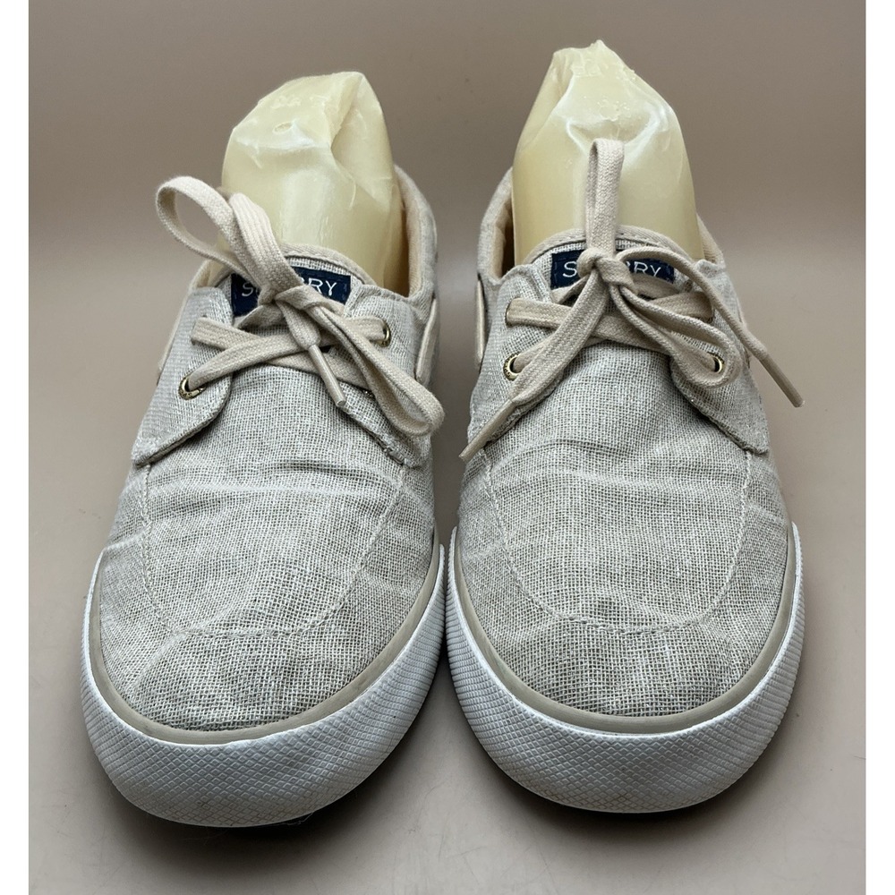 Sperry‎ Women's Pier Boat Sparkle Canvas Boat Shoes Sz 9.5 Gold Glitter STS84465